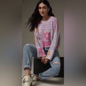 moon & madison Multicolor Floral Sweater